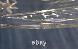 10 English Cut Glass Emulating Rock Crystal 8.75 inch Plates Early 20 Century