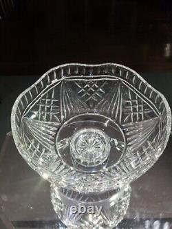 10 Footed Centerpiece Bowl- Waterford Signed Cut Glass Crystal Voyage of Hope