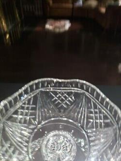 10 Footed Centerpiece Bowl- Waterford Signed Cut Glass Crystal Voyage of Hope