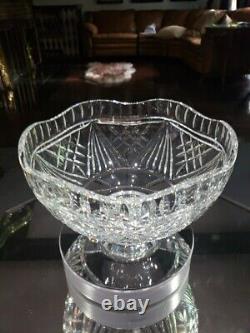 10 Footed Centerpiece Bowl- Waterford Signed Cut Glass Crystal Voyage of Hope