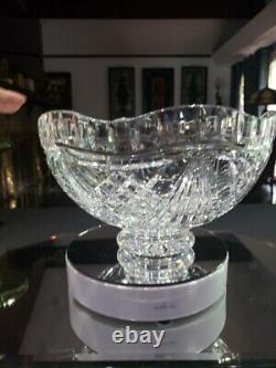 10 Footed Centerpiece Bowl- Waterford Signed Cut Glass Crystal Voyage of Hope