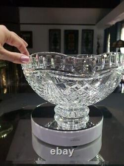 10 Footed Centerpiece Bowl- Waterford Signed Cut Glass Crystal Voyage of Hope