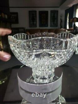 10 Footed Centerpiece Bowl- Waterford Signed Cut Glass Crystal Voyage of Hope