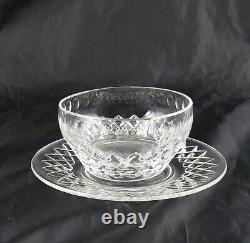 10 Hawkes Wickham Fine Cut Crystal Dessert Bowls with Matching Underplates