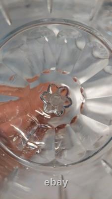 10 Lenox Regency Crystal 7 1/4 Wine Glass Cut Bowl Gold Trim