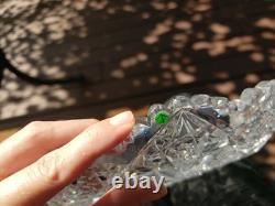 10 Plate Tray American brilliant cut glass crystal Hawkes Signed Portland RARE