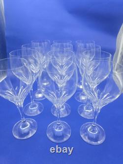 10 Schott Zwiesel Revue 7 3/4 Cut Crystal Bordeaux White Wine Glasses