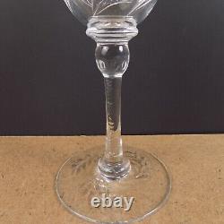 10 Thomas Webb Crystal Water Glasses Goblets Cut Flower & Lattice England