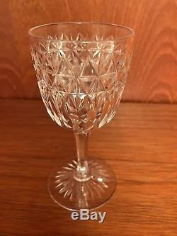 10 x ANTIQUE AUTHENTIC EDWARDIAN (1910) CUT GLASS CRYSTAL GLASSES, ROYAL STUART