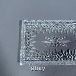 11/7/1 Waterford Clear Crystal Glass Lismore Rectangular Sandwich Tray