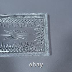 11/7/1 Waterford Clear Crystal Glass Lismore Rectangular Sandwich Tray