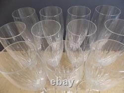 11 Mikasa Phoenix Crystal Iced Tea Glasses Vertical Cuts 8 7/8 Tall