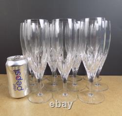 11 Mikasa Phoenix Crystal Iced Tea Glasses Vertical Cuts 8 7/8 Tall
