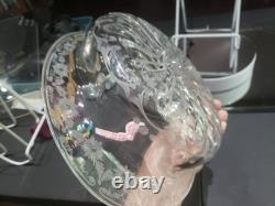 11 Oval BOWL American Brilliant Period Cut Glass Crystal signed Libbey #378