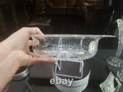 11 Oval BOWL American Brilliant Period Cut Glass Crystal signed Libbey #378