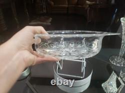 11 Oval BOWL American Brilliant Period Cut Glass Crystal signed Libbey #378