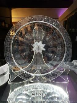 11 Platter Tray American brilliant cut glass crystal Hawkes Flutes & Greek Key