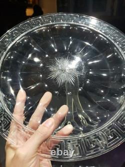 11 Platter Tray American brilliant cut glass crystal Hawkes Flutes & Greek Key