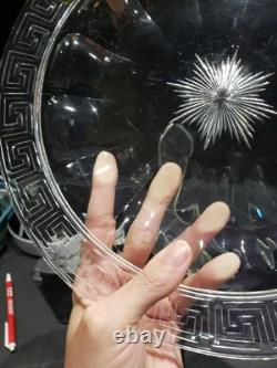 11 Platter Tray American brilliant cut glass crystal Hawkes Flutes & Greek Key