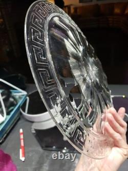 11 Platter Tray American brilliant cut glass crystal Hawkes Flutes & Greek Key