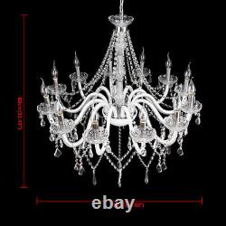 12 Arms K9 Crystal Cut Glass Large Chandelier Pendant Ceiling Candle Light E12