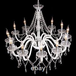 12 Arms K9 Crystal Cut Glass Large Chandelier Pendant Ceiling Candle Light E12