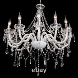 12 Arms K9 Crystal Cut Glass Large Chandelier Pendant Ceiling Candle Light E12