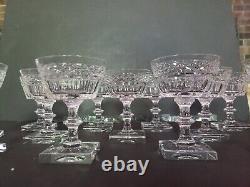 12 Champagne Sherbet Glasses American Brilliant Cut Crystal Pairpoint Gloucester