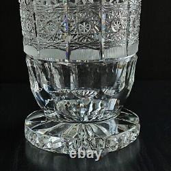 12 Exclusive Crystal Glass Flower Vase, Bohemia Crystal Hand Cut Queen Lace