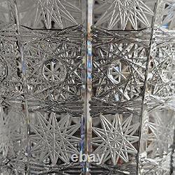 12 Exclusive Crystal Glass Flower Vase, Bohemia Crystal Hand Cut Queen Lace