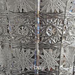 12 Exclusive Crystal Glass Flower Vase, Bohemia Crystal Hand Cut Queen Lace