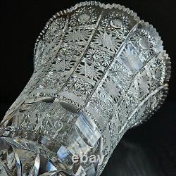 12 Exclusive Crystal Glass Flower Vase, Bohemia Crystal Hand Cut Queen Lace