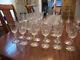 12 Fine Elegant Cut Crystal Diamond Bowl Air Bubble Stems Claret Wine Goblets