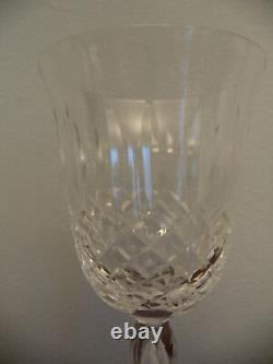 12 Fine Elegant Cut Crystal Diamond Bowl Air Bubble Stems Claret Wine Goblets