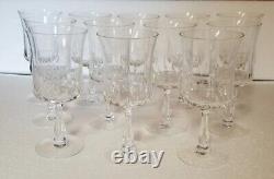 12 Noritake Rondo Crystal Cut Water Glasses perfect