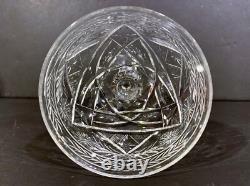 12 ROCK SHARPE KYBER Intaglio Cut Crystal 6 3/4 Tall Champagne Coupe Glasses