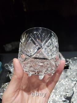 12 Rare Punch Cups American Brilliant Period Cut Glass Crystal Libbey Harvard