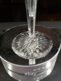 12 Trumpet Vase American Brilliant Cut Glass Crystal Signed Sinclaire Rose