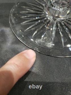 12 Trumpet Vase American Brilliant Cut Glass Crystal Signed Sinclaire Rose