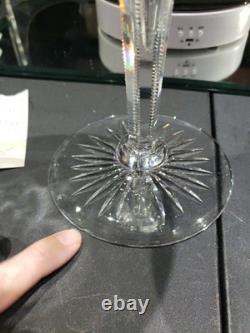 12 Trumpet Vase American Brilliant Cut Glass Crystal Signed Sinclaire Rose