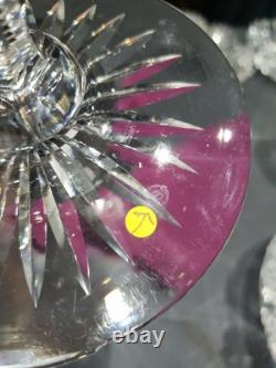 12 Trumpet Vase American Brilliant Cut Glass Crystal Signed Sinclaire Rose