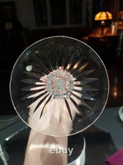 12 Trumpet Vase American Brilliant Cut Glass Crystal Signed Sinclaire Rose