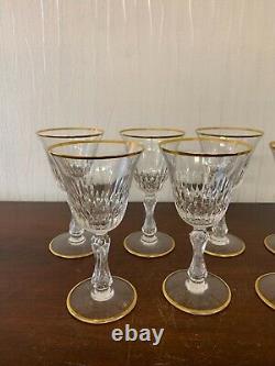 12 Water Glasses Lozère Model Cut Crystal from Saint Louis (Price per Unit)