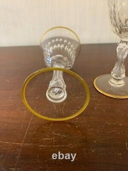 12 Water Glasses Lozère Model Cut Crystal from Saint Louis (Price per Unit)