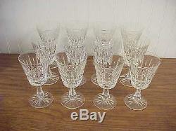 12 Waterford kylemore Clear Cut Crystal Water Goblet Glasses