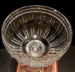 13.5 Crystal Bowl on Corinthian Column Flower / Fruit Compote Bowl Vintage