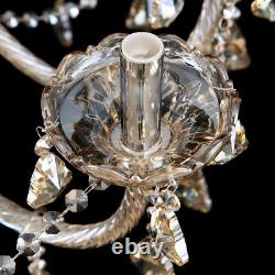 15 Arm Ceiling Light Large Chandelier Crystal Cut Glass Pendant Cognac Modern Us