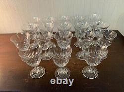 18 Cut Crystal Water Glasses Daum (Price Per Unit)