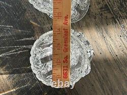 19th c. Victorian English Irish Cut Glass Crystal Girandoles Lusters Candelabras