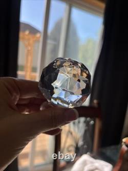 1 Czechoslovakia Lead Crystal Decanter with Stopper Hand Cut Square 3 Available